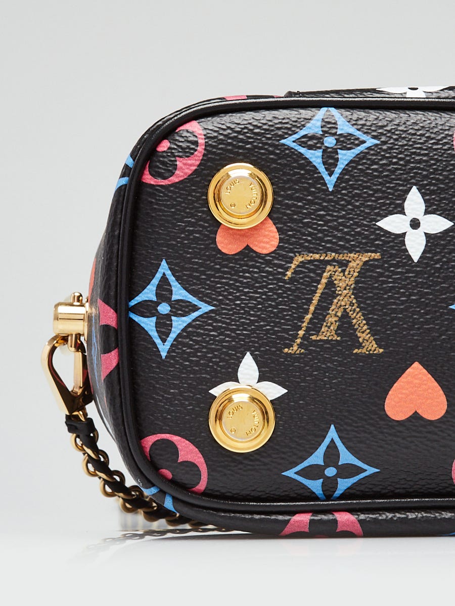 Louis Vuitton Black Multicolor Monogram Canvas Game On Vanity PM
