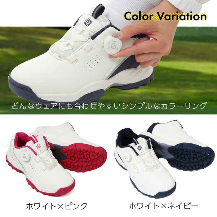 スパイクレス ダイヤル式ゴルフシューズ レディース FOSN-011L – Brand