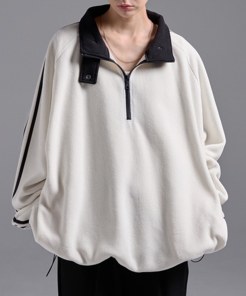ハーフジップ フリーストラックジャケット/スウェット（スウェット