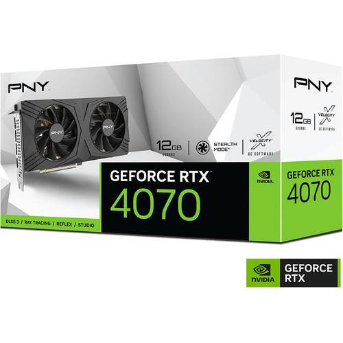 PNY GeForce RTX4070 12GB VERTO STANDARD DUAL FAN VCG407012DFXPB1
