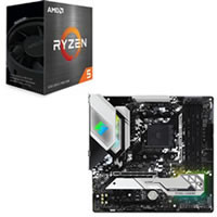 セット商品（AMD + ASRock） ☆Ryzen 5 5600X + ASRock B550M STEEL