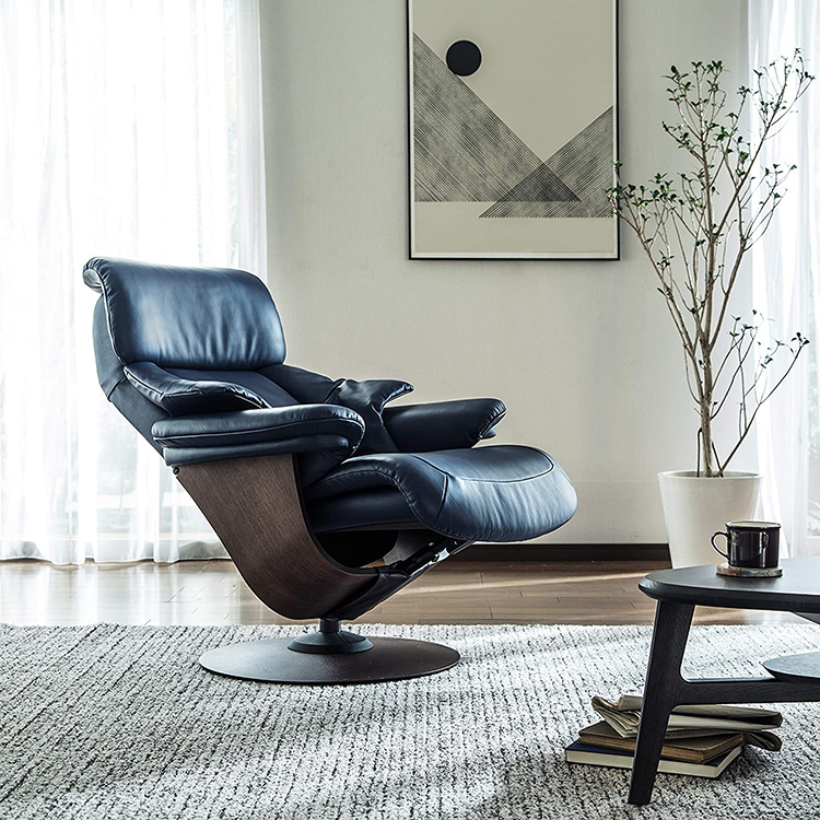 リクライニングチェア(M) RU7300 グランブルー モカブラウン 通販