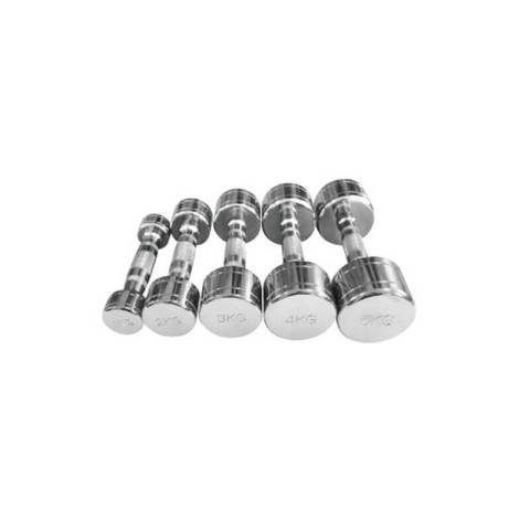 182014クロームダンベル 1-10KG セット​​| エコレコフィットネスマシン販売