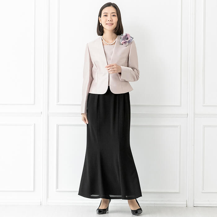 マーメイドラインのロングスカート 17号・ブラック｜東京ソワール