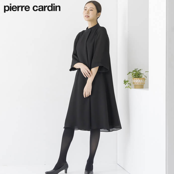 洗える｜前開きの夏用ワンピース 17号・ブラック｜東京ソワール