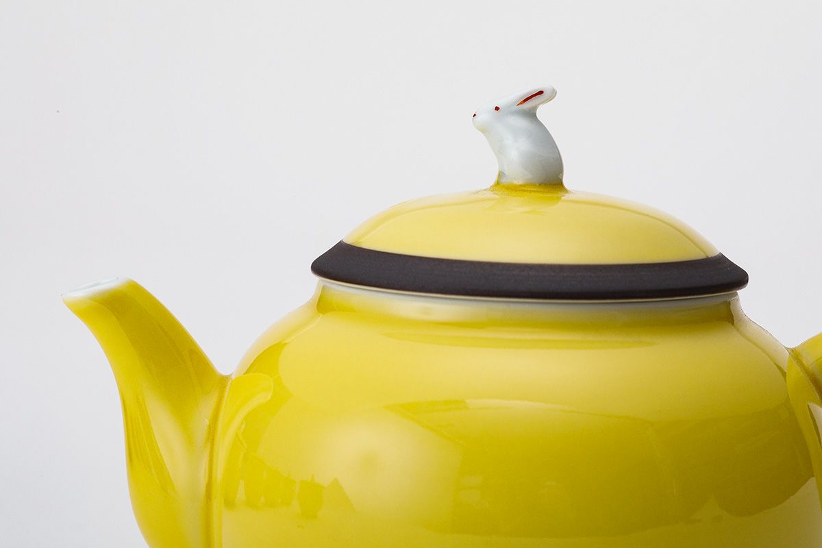 黄地兎(うさぎ) 急須茶器揃 | 有田焼 深川製磁｜公式オンラインストア