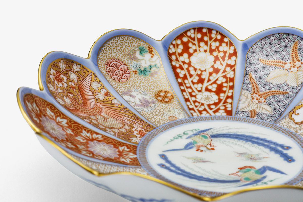 染錦金彩鳳凰 菊割親皿 | 有田焼 深川製磁｜公式オンラインストア