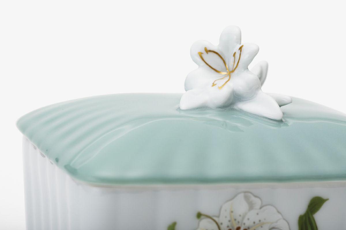 白百合 フローラルボックス | 有田焼 深川製磁｜公式オンラインストア