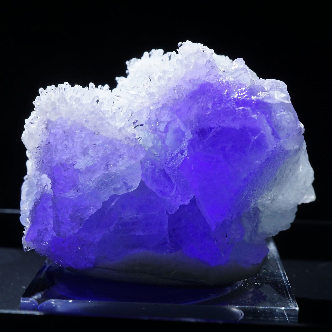 中国 ヤオガンシャン産 フローライト・水晶|ハッピーギフト – 天然石