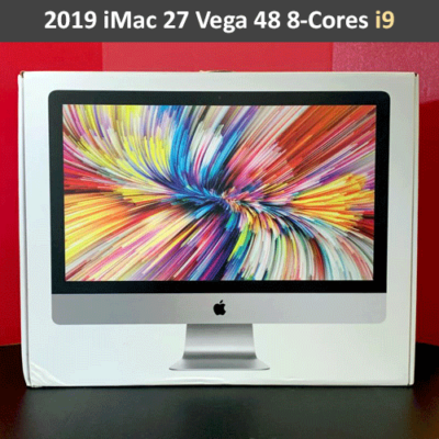 2019 iMac 27 5K| 3.6 GHz 8-Cores i9 | 2TB PCIe+2TB SSD | 64GB RAM