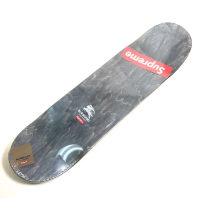 UNUSED SUPREME collaboration Burberry Skateboard Beige deck Wood