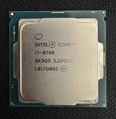 Intel Core i7-8700 LGA1151 6C/12T 3.20GHz 12MB 65W CPU Processor