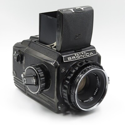 Zenza Bronica S2A Black 6x6 120 Film Camera with Nikkor-P 75/2.8