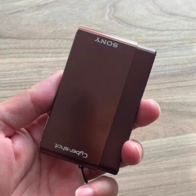 SONY Cyber Shot DSC-T77 10.1MP CCD Vintage Digital Camera Brown | eBay