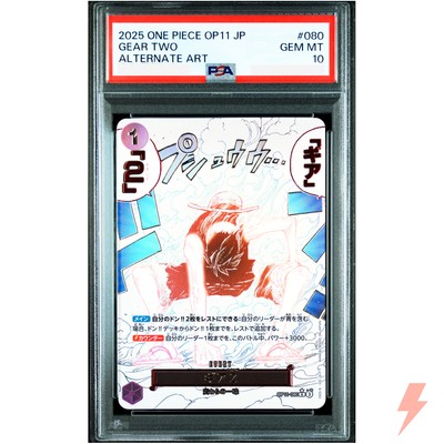 PSA 10 Gear Two (Alt Art) OP11-080 A Fist of Divine Speed