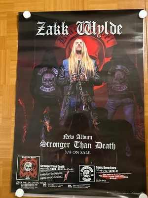 Zakk Wylde / Stronger Than Death 2000 Japan Original Promo Poster