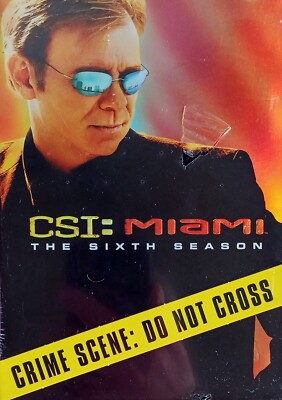CSI : MIAMI - SIXTH SEASON - (6) DVD BOX SET - CBS - STILL SEALED