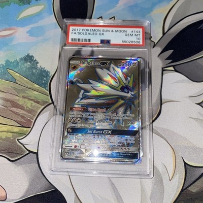 2017 Pokemon Sun & Moon Full Art Solgaleo GX 143/149 PSA 10 GEM