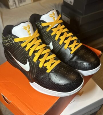 Size 10 - Nike Zoom Kobe 4 Del Sol 2009 Black Yellow White VNDS