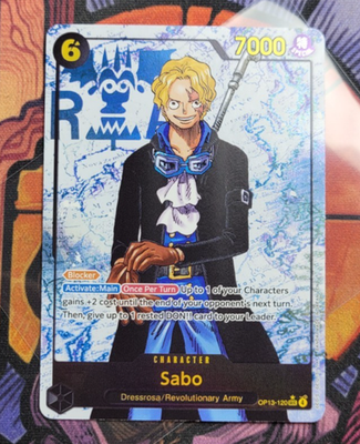 Sabo OP13-120 Secret Rare Alternate Art One Piece Card English