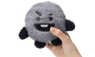 BTS BT21 SHOOKY Monotone Plush Doll Mascot BLACK LINE FRIENDS