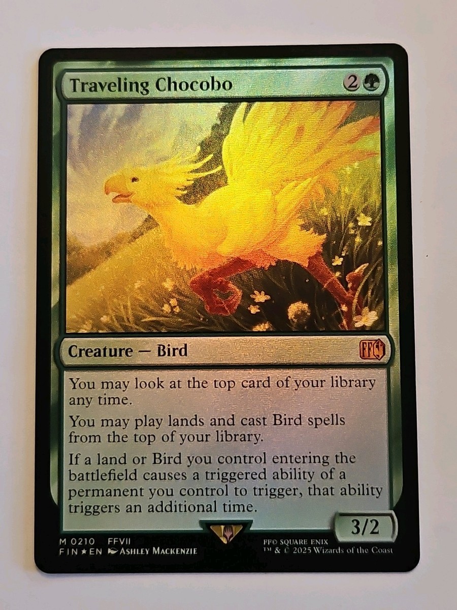 Traveling Chocobo (Foil) - Final Fantasy - NM - MTG Magic - Mythic