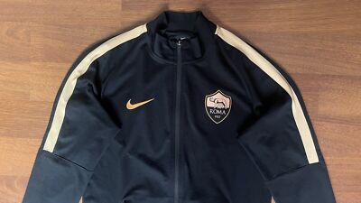 AS ROMA NIKE 2016/2017 FOOTBALL SOCCER TRAINING TRACK TOP SIZE “M