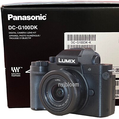 New Panasonic Lumix G100D Mirrorless Camera with 12-32mm Lens [DC