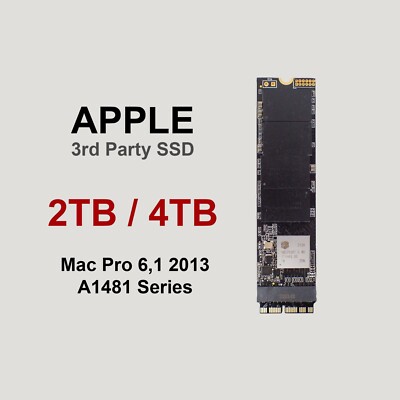 2TB 4TB M.2 NVMe SSD PCIe 3.0 for Apple Mac Pro 6,1 2013 2017 Pre