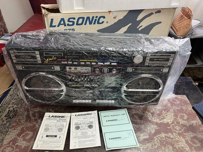 LASONIC TRC-975 Boombox Stereo Radio Cassette Player with Original