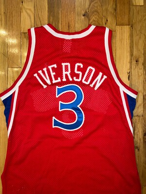 ALLEN IVERSON Authentic PRO CUT Champion PHILADELPHIA 76ERS Rookie