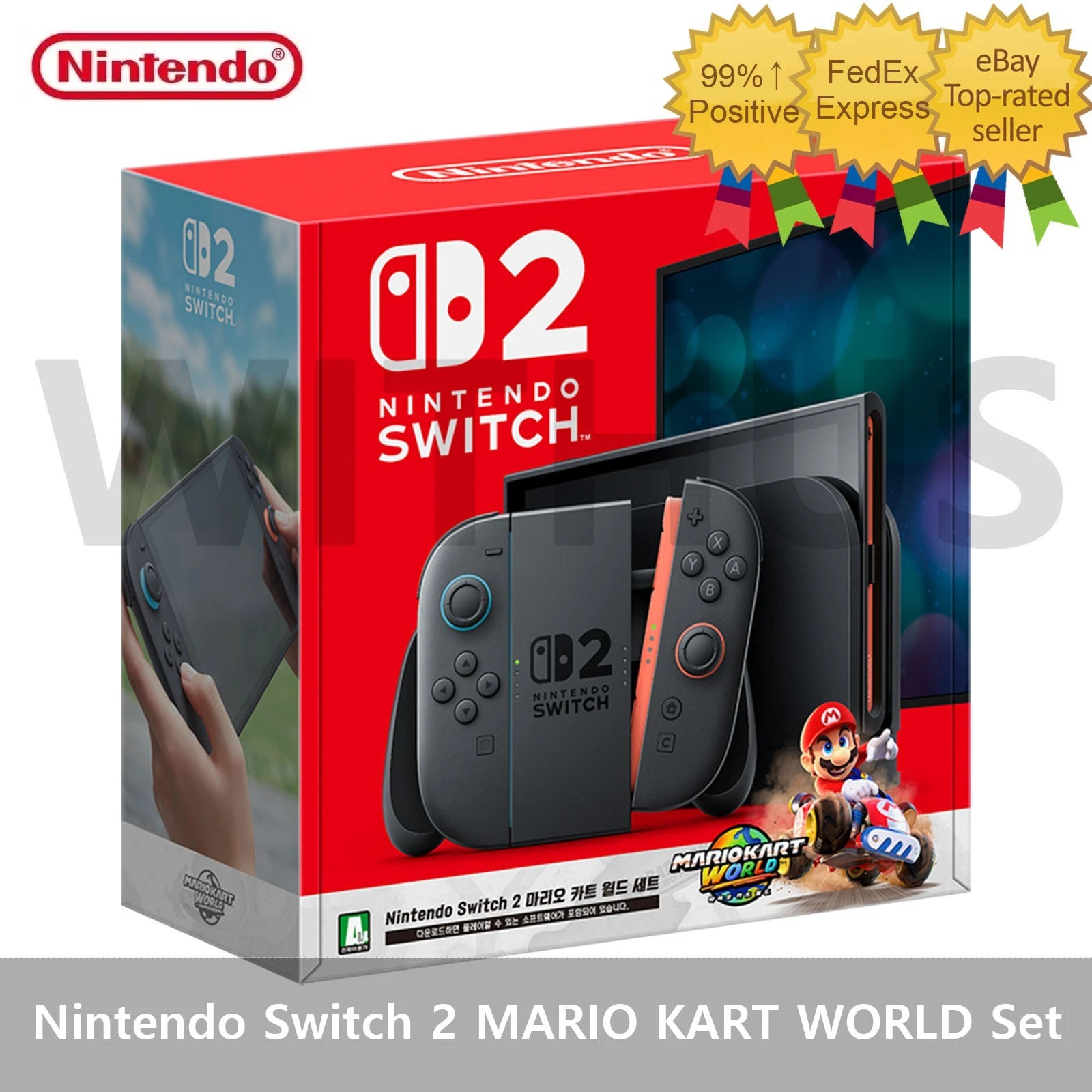 Nintendo Switch 2 Handheld Console 256GB + MARIO KART WORLD BUNDLE