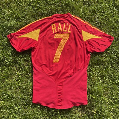 Raul #7 Spain 2004 2006 Home Football Soccer Shirt Jersey Camiseta