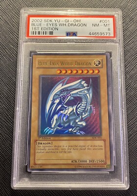PSA 8 Blue-Eyes White Dragon SDK-001 1st Edition North American