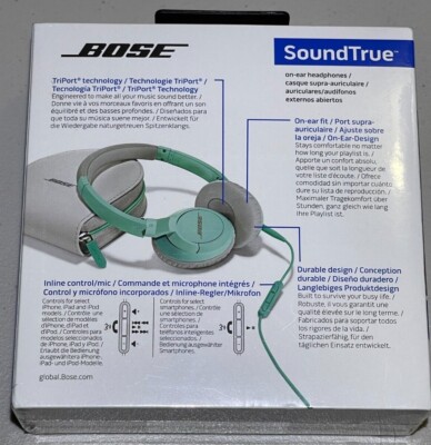Bose SoundTrue On-Ear OE Wired Headphones Earphone W Inline Remote