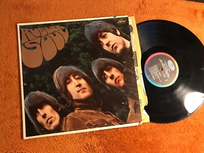 The Beatles Rubber Soul LP MONO capitol t2442 vinyl * starburst LA
