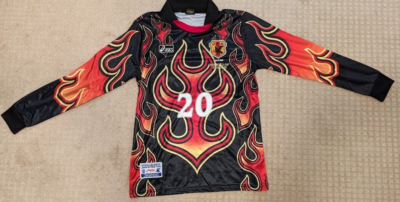 Japan 1998 Black Fire Goalkeeper Yoshikatsu Kawaguchi long sleeve