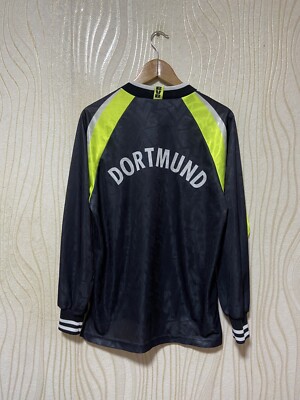 BORUSSIA DORTMUND 1995 1996 AWAY SHIRT JERSEY LONG SLEEVE NIKE sz