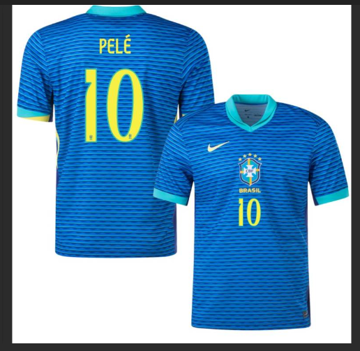 National Team Brazil Away 24 - Nike - Logo Plat - PELE 10 - 2XL