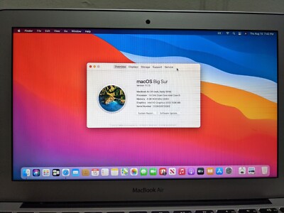 Apple MacBook Air 1.40GHz 11-inch Early 2014 Intel Core i5 4GB