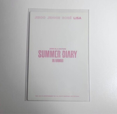 BLACKPINK LISA Summer diary 2019 Hawaii Photocard PC Tradingcard