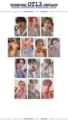 SEVENTEEN 8TH mini album YOUR CHOICE all version PHOTOCARD one