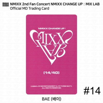 NMIXX 2nd Fan Concert NMIXX CHANGE UP : MIXX LAB MD Trading Card