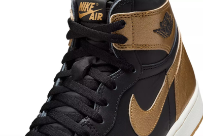 Size 11 - Air Jordan 1 Retro OG High Black Gold for sale online | eBay