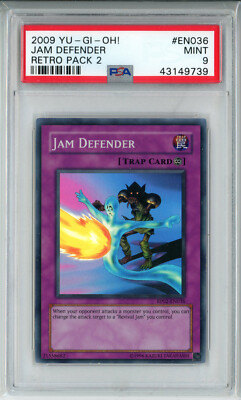 YUGIOH RP02-EN036 JAM DEFENDER SUPER RARE HOLO FOIL PSA 9 MINT