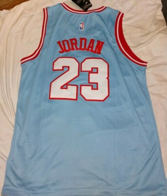Michael Jordan XL Chicago Bulls #23 Blue NBA Basketball Jersey