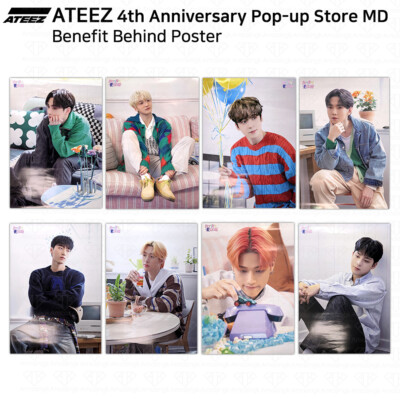 ATEEZ 4th Anniversary Atiny Room Pop Up Store Benefit Poster KPOP