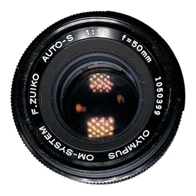 Olympus OM-1 35mm SLR Film Camera - Black Olympus F.Zuiko Auto-S