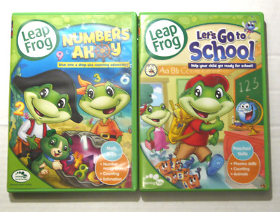 Leapfrog Let's Go to School & Numbers Ahoy Learning Skills DVD Set