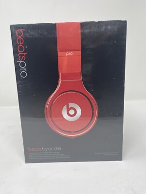 Beats Pro by Dr. Dre / Lil Wayne Red Studio Headphones- Sealed